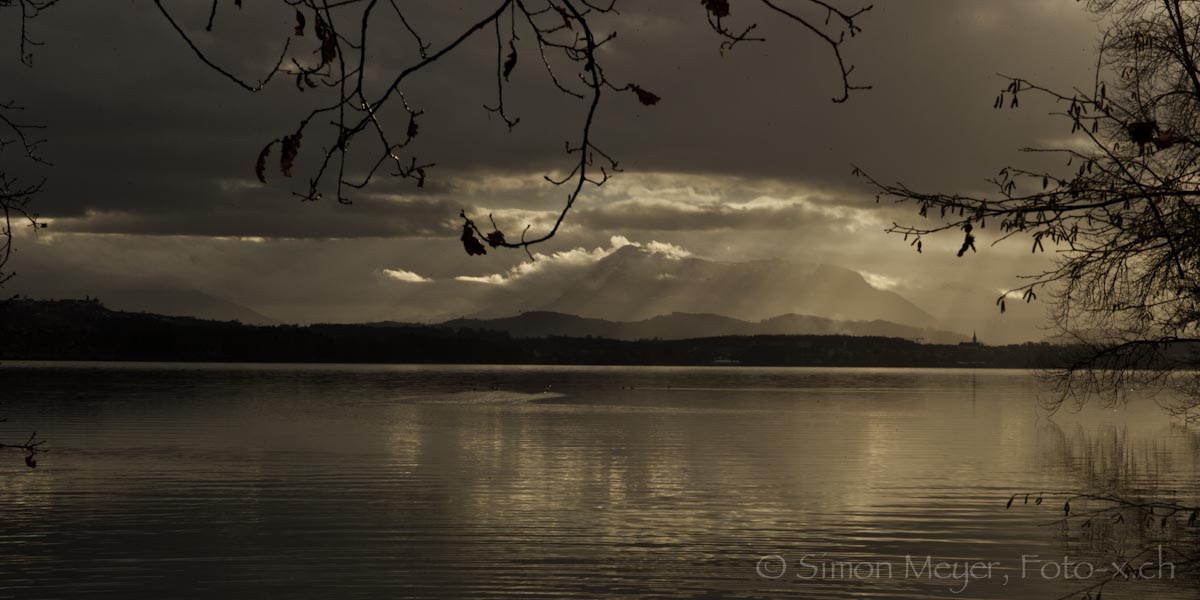 Baldeggersee mit Rigi