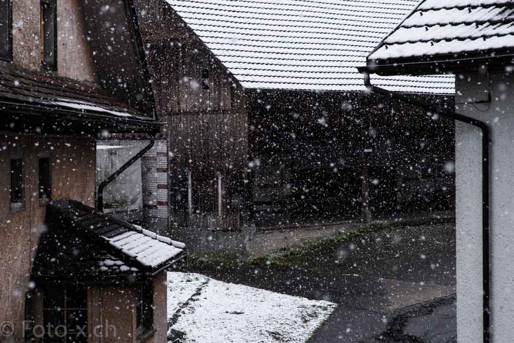 Erster Schnee in Beromünster